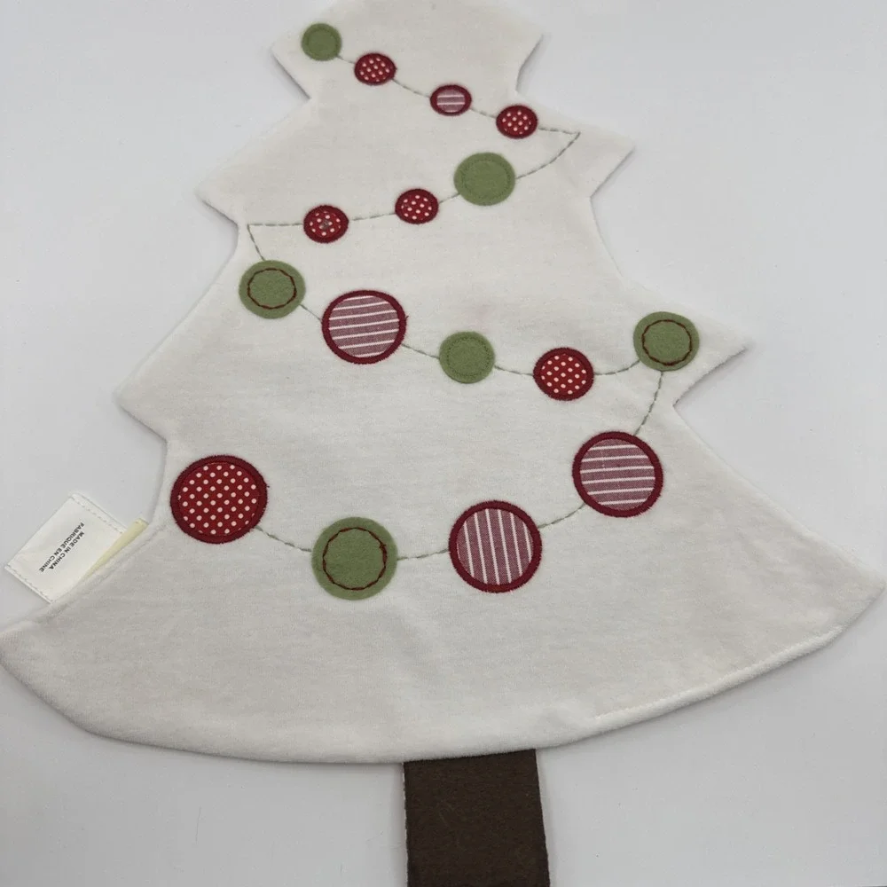 Pottery Barn Kids Christmas Tree  Placemat‎ Soft White Set Of 4 Stains